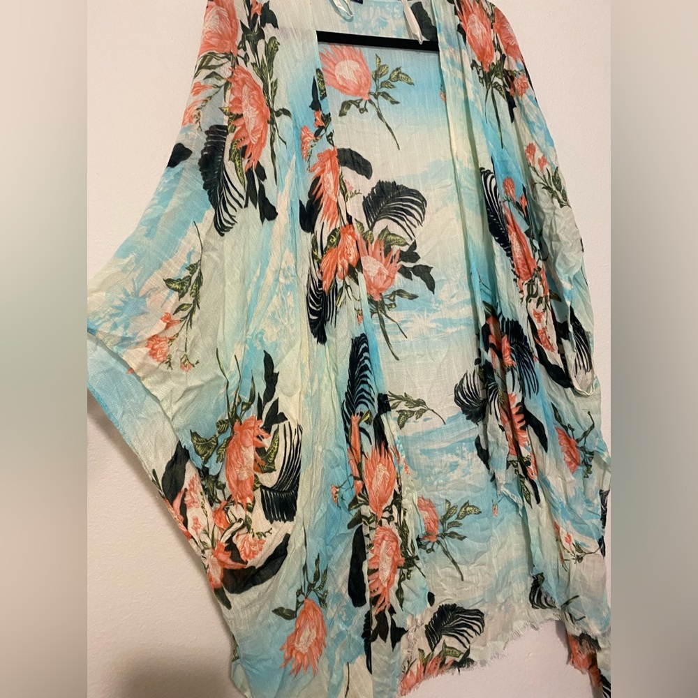American Eagle Tropical Print Swim Coverup - Picture 7 of 8